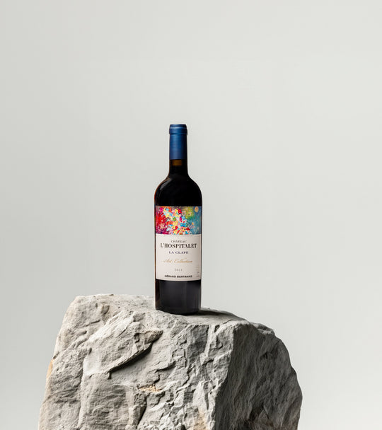 CHÂTEAU L’HOSPITALET ART COLLECTION Coffret 75cl 2021 -  « BACK TO COSMOS » CYRIL KONGO